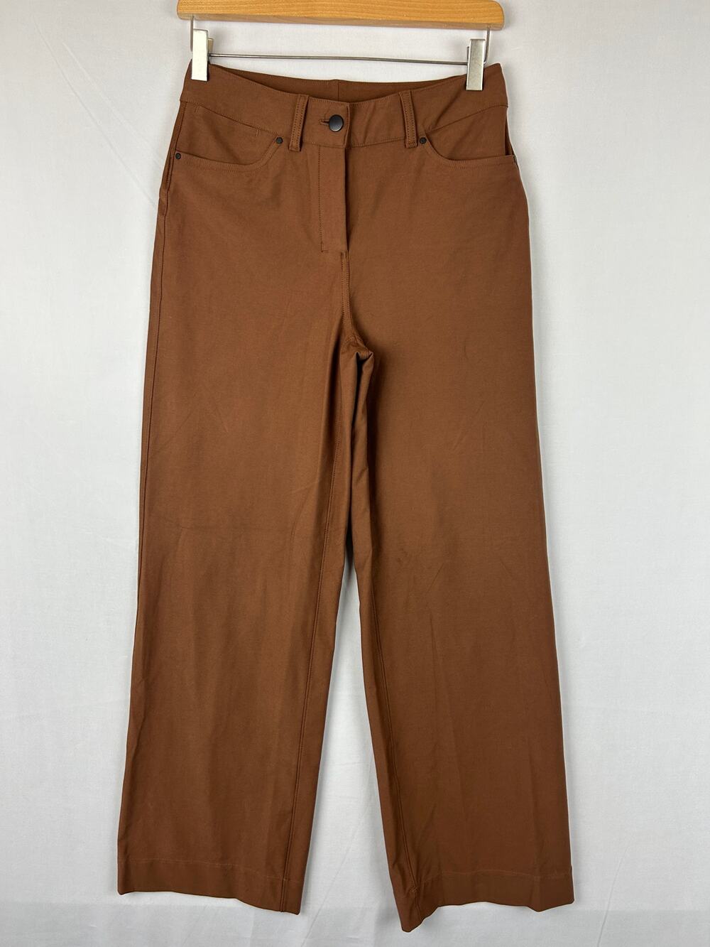 Lululemon City Sleek 5 Pocket Wide-Leg Pant Orange 31" Inseam Women's Size 26